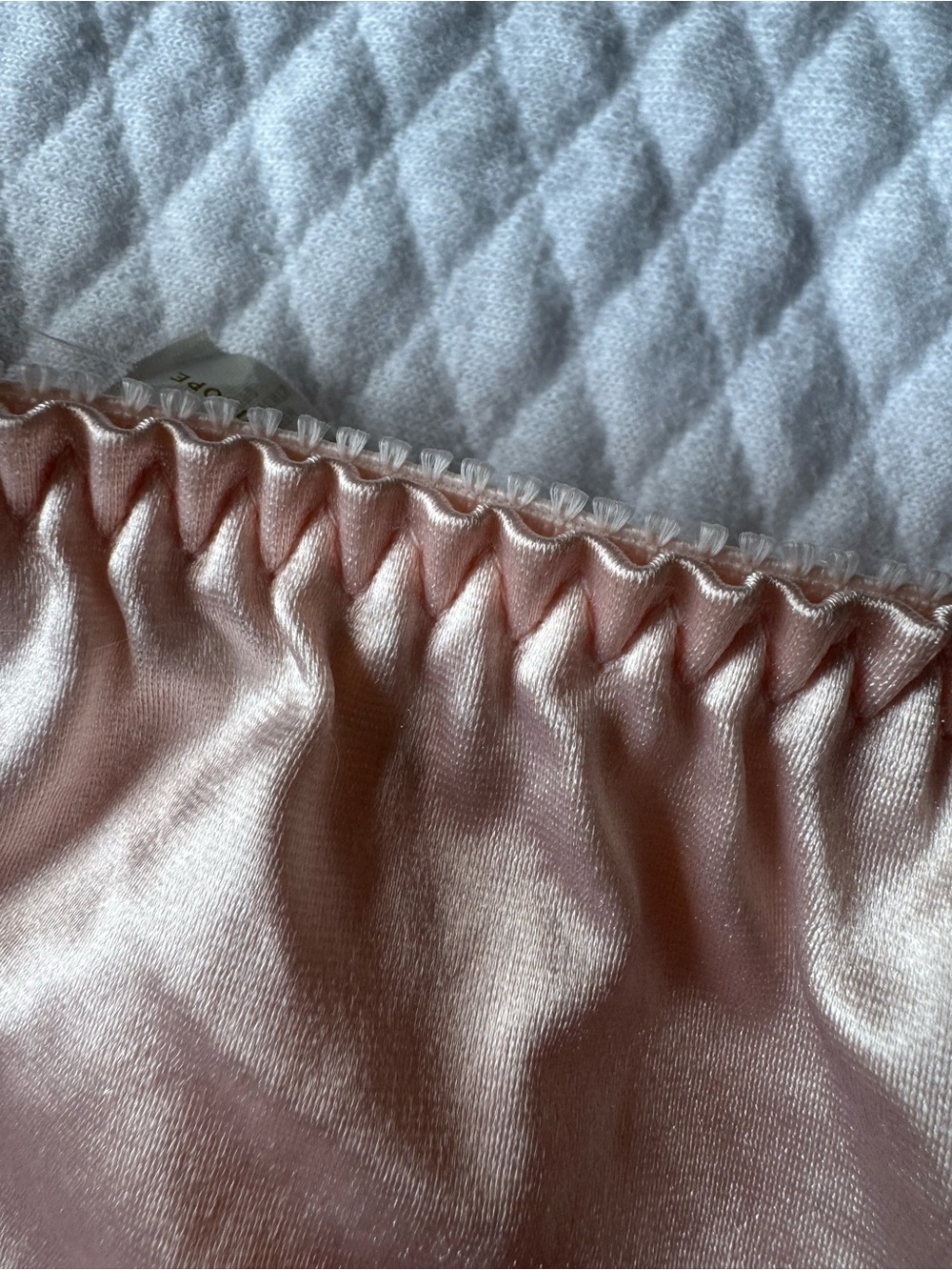 Victoria's Secret vintage Satin Lace Bikini Briefs - Light Pink - Picture 13 of 13
